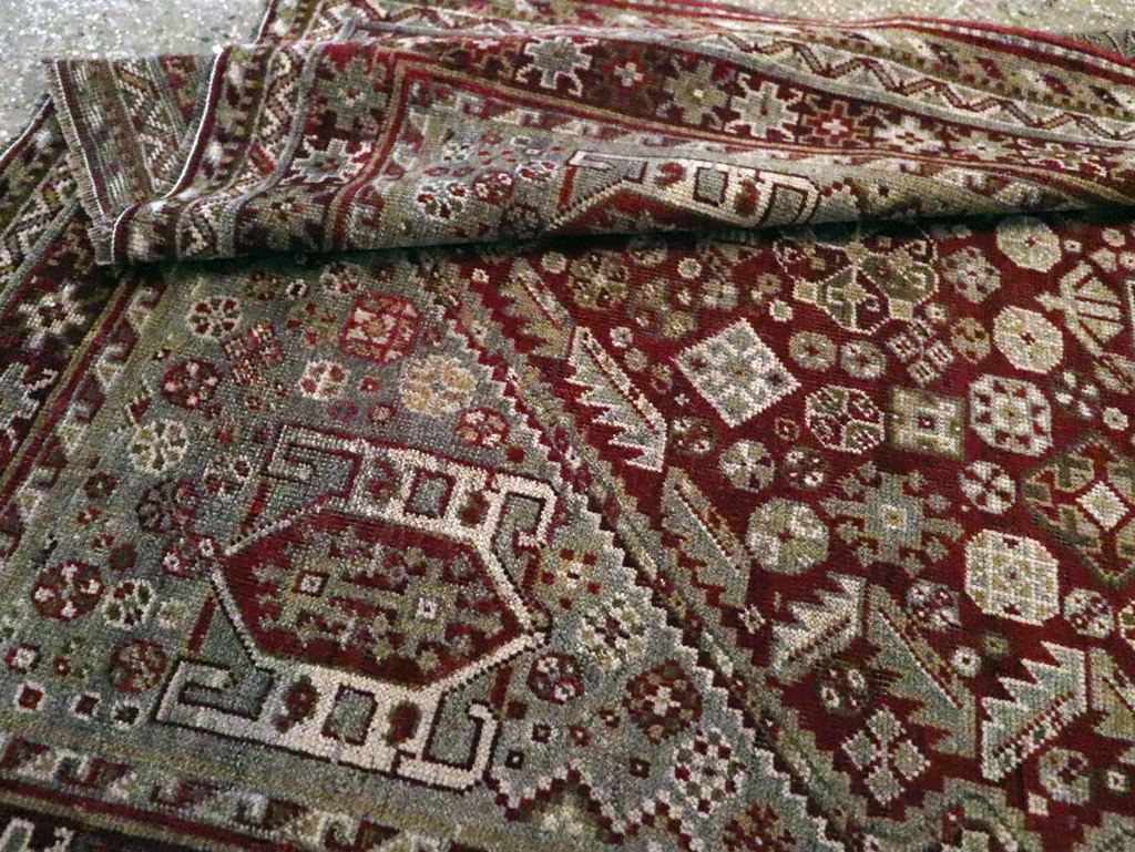 Antique Persian Qashqai Rug, No.20704 - Staging