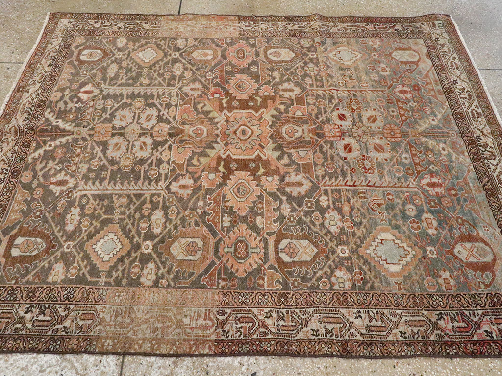 Vintage Persian Malayer Rug, No.20708 - Staging