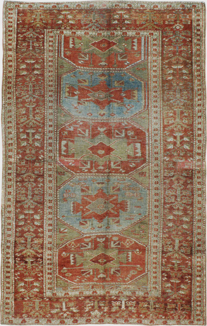 Antique Persian Kurd Bidjar Rug, No.20709 - Staging