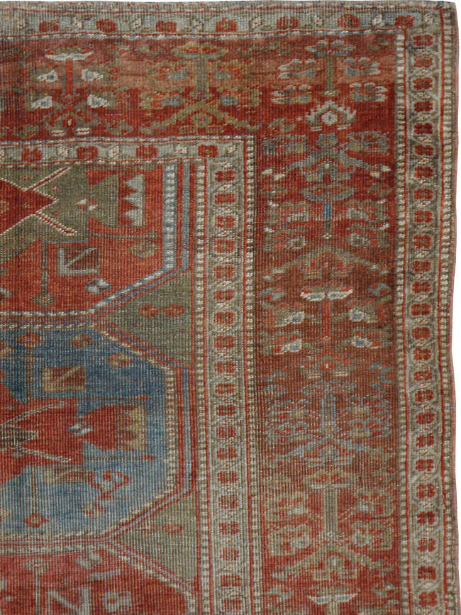 Antique Persian Kurd Bidjar Rug, No.20709 - Staging
