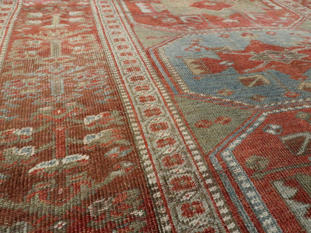 Antique Persian Kurd Bidjar Rug, No.20709 - Staging