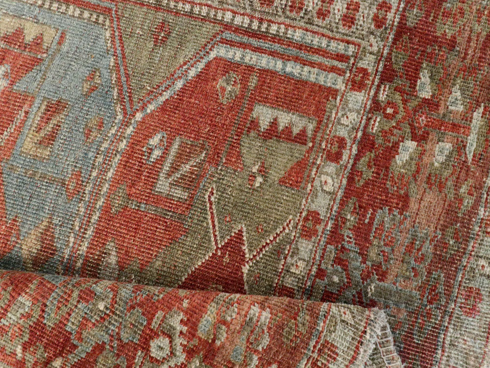 Antique Persian Kurd Bidjar Rug, No.20709 - Staging