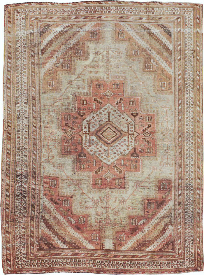 Vintage Persian Afshar Rug, No.20711 - Staging