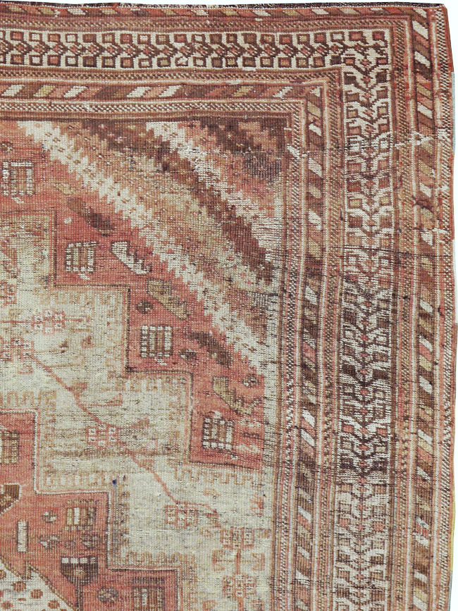 Vintage Persian Afshar Rug, No.20711 - Staging