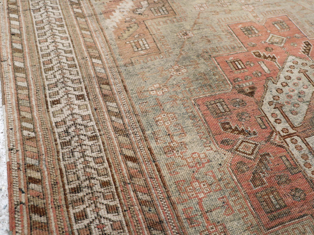 Vintage Persian Afshar Rug, No.20711 - Staging