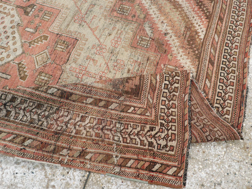 Vintage Persian Afshar Rug, No.20711 - Staging