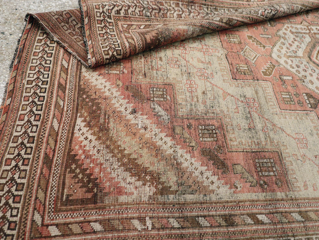Vintage Persian Afshar Rug, No.20711 - Staging