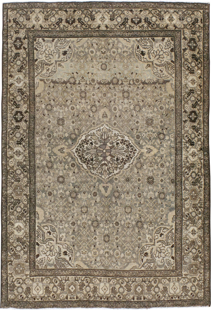 Vintage Persian Malayer Rug, No.20714 - Staging