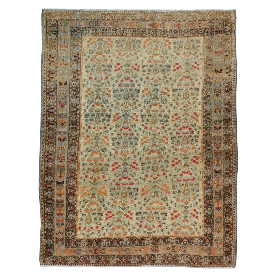 Vintage Persian Afshar Rug, No.20717 - Staging