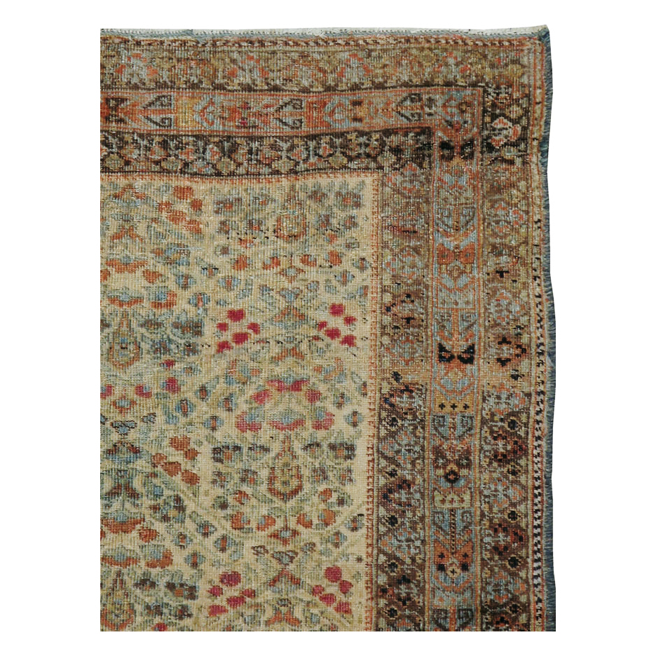 Vintage Persian Afshar Rug, No.20717 - Staging