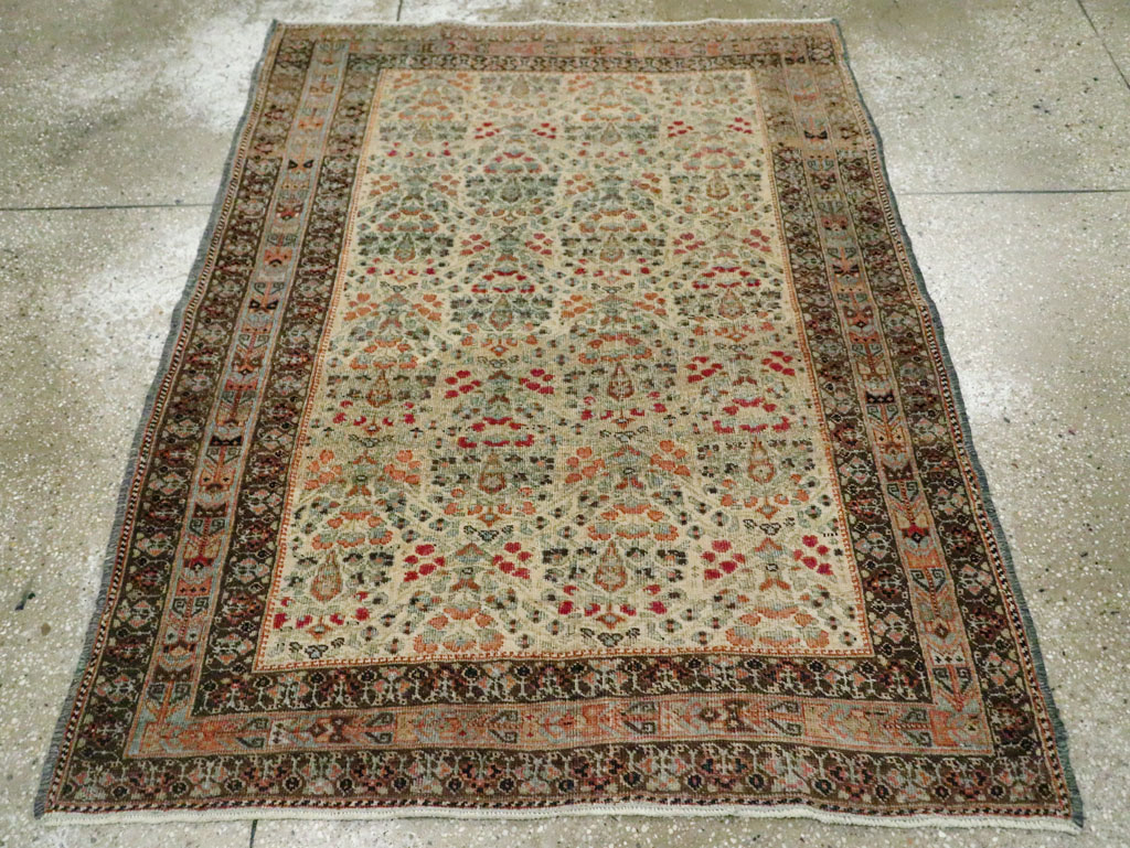Vintage Persian Afshar Rug, No.20717 - Staging