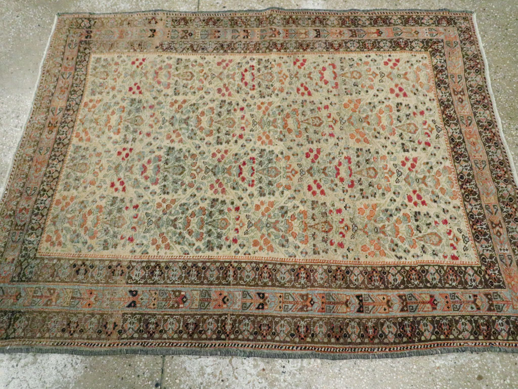 Vintage Persian Afshar Rug, No.20717 - Staging