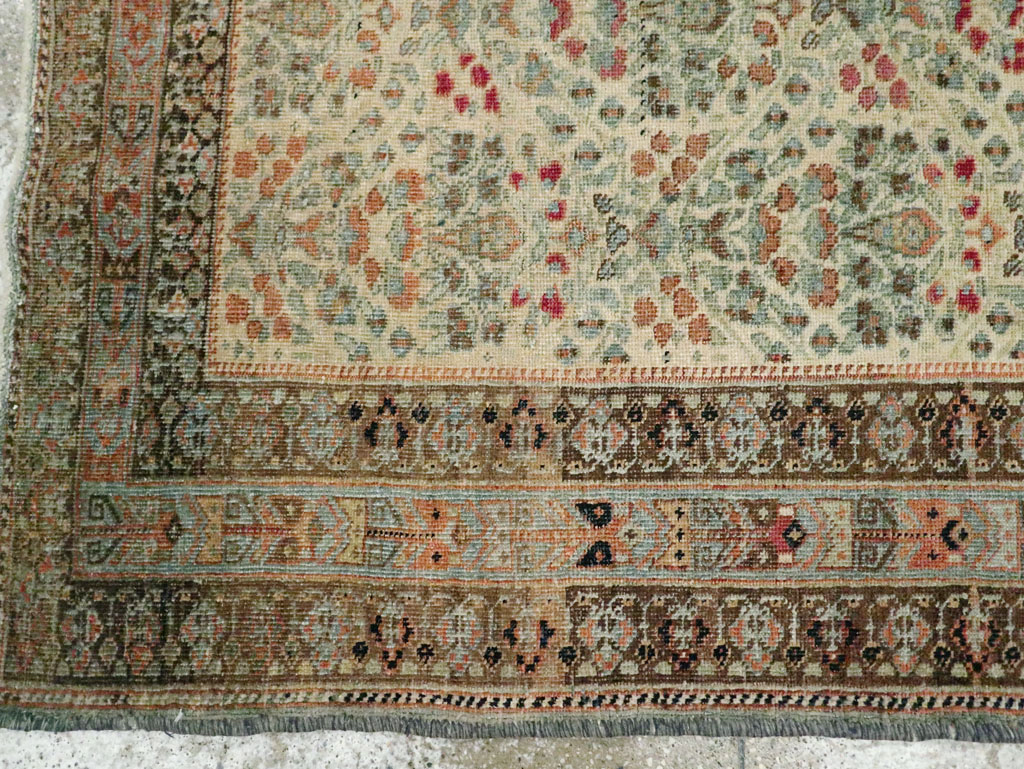 Vintage Persian Afshar Rug, No.20717 - Staging
