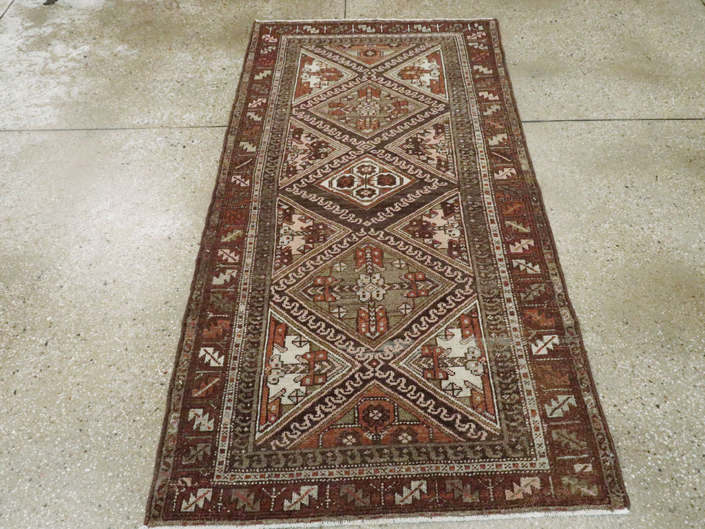 Vintage Persian Malayer Rug, No.20720 - Staging