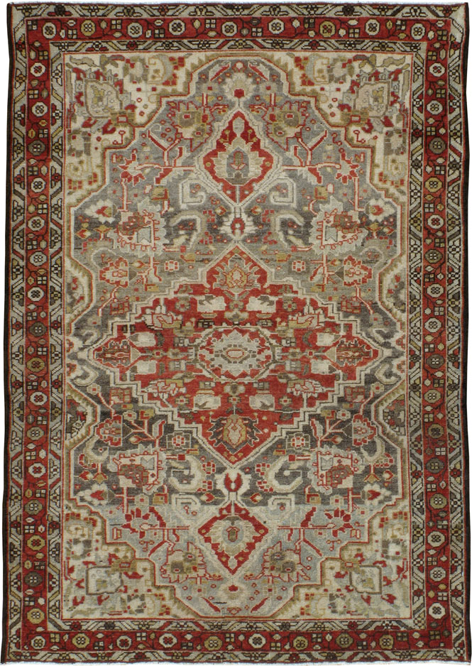 Vintage Persian Malayer Rug, No.20726 - Staging