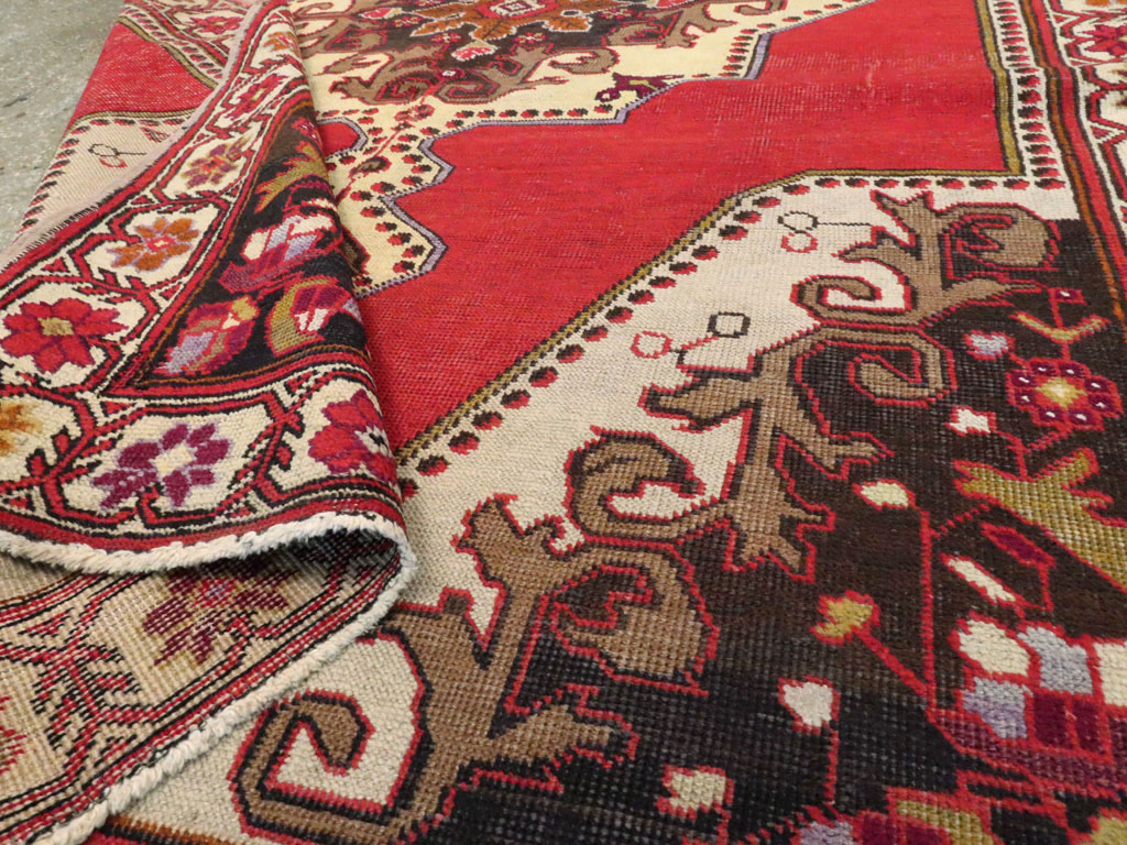Vintage Turkish Oushak Rug, No.20732 - Staging
