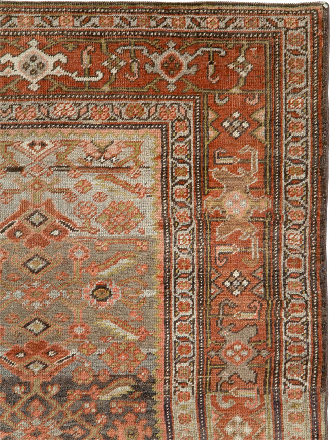 Vintage Persian Kurdish Rug, No.20740 - Staging