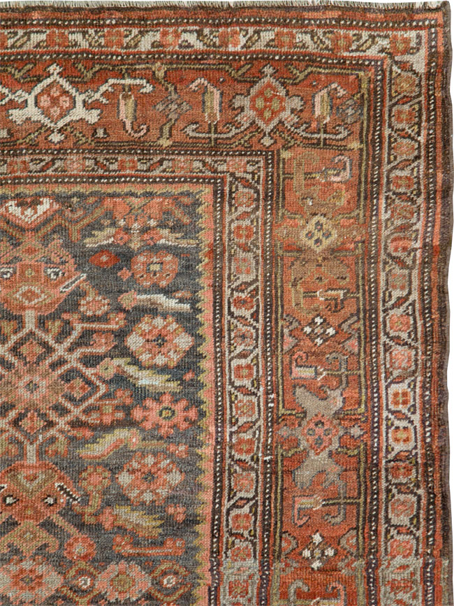 Vintage Persian Kurdish Rug, No.20740 - Staging