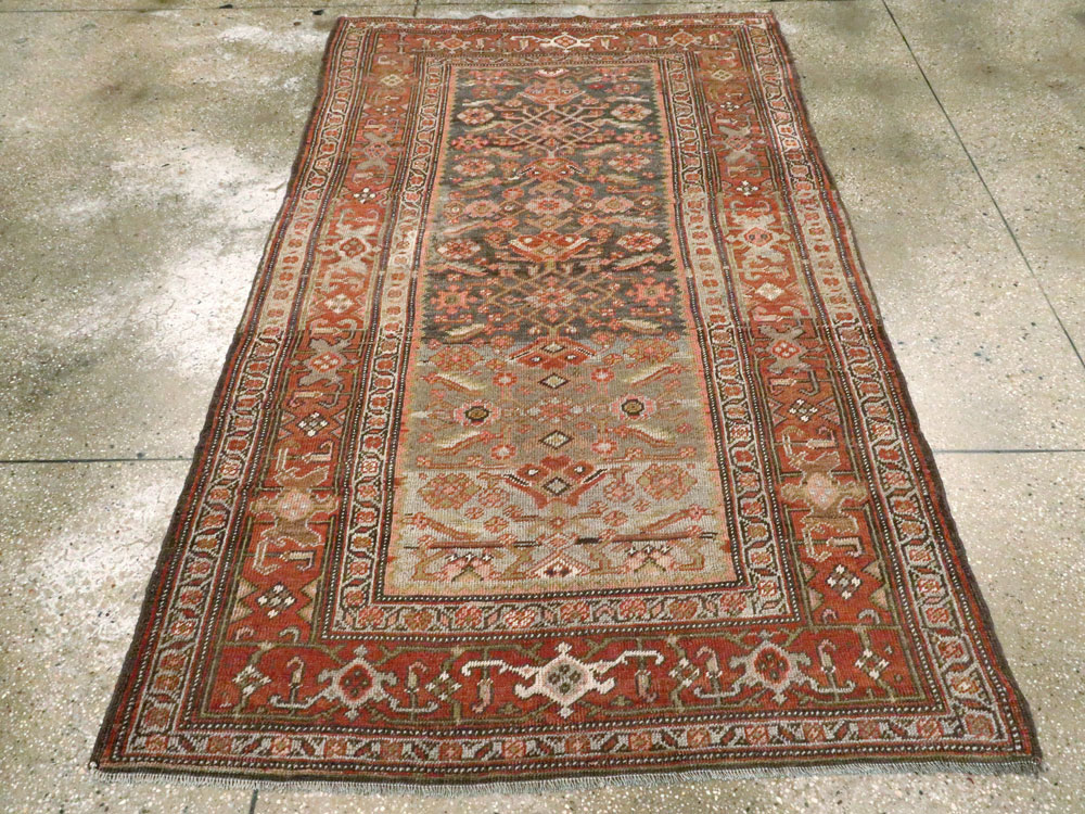 Vintage Persian Kurdish Rug, No.20740 - Staging