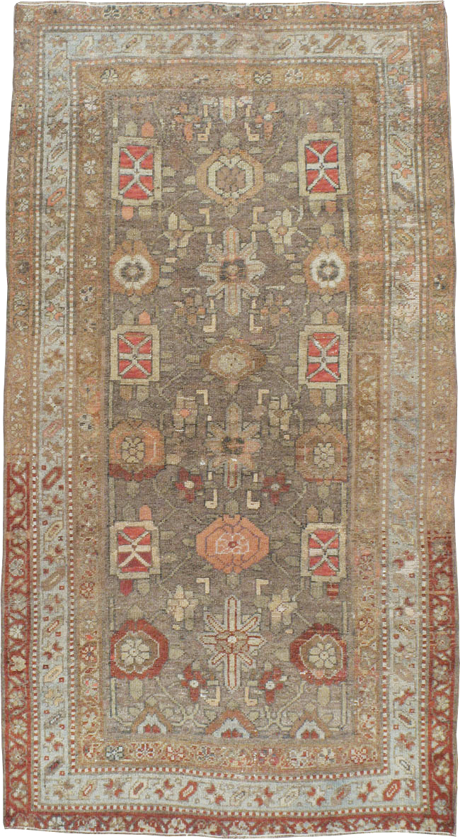 Vintage Persian Kurdish Rug, No.20742 - Staging