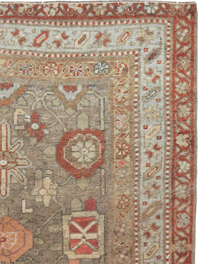 Vintage Persian Kurdish Rug, No.20742 - Staging