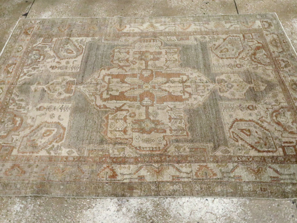 Vintage Persian Malayer Rug, No.20746 - Staging