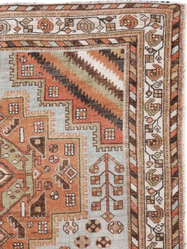 Vintage Persian Afshar Rug, No.20747 - Staging