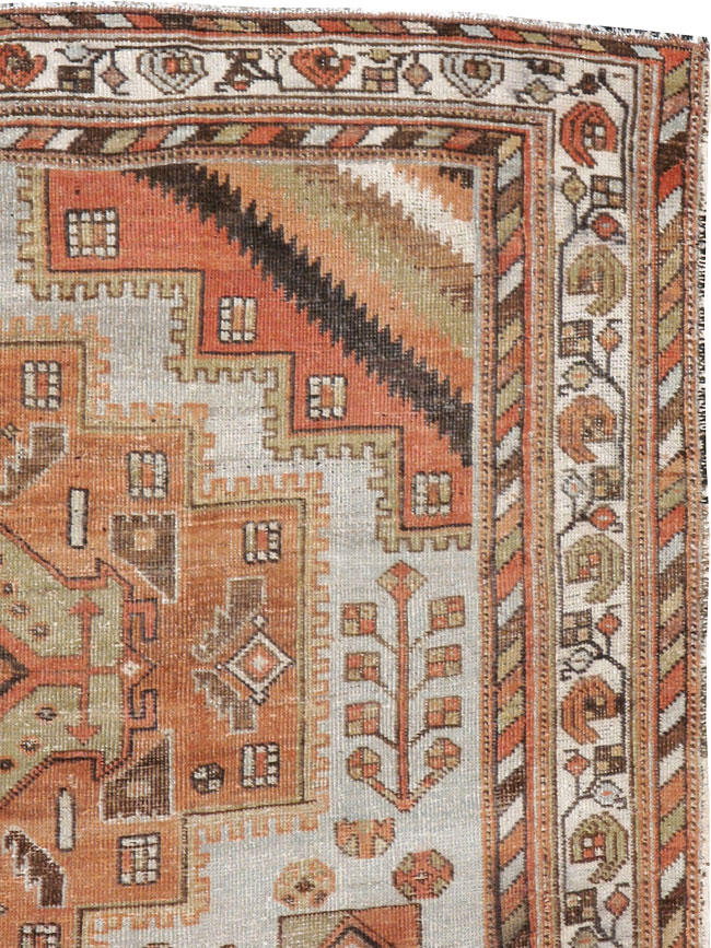 Vintage Persian Afshar Rug, No.20747 - Staging