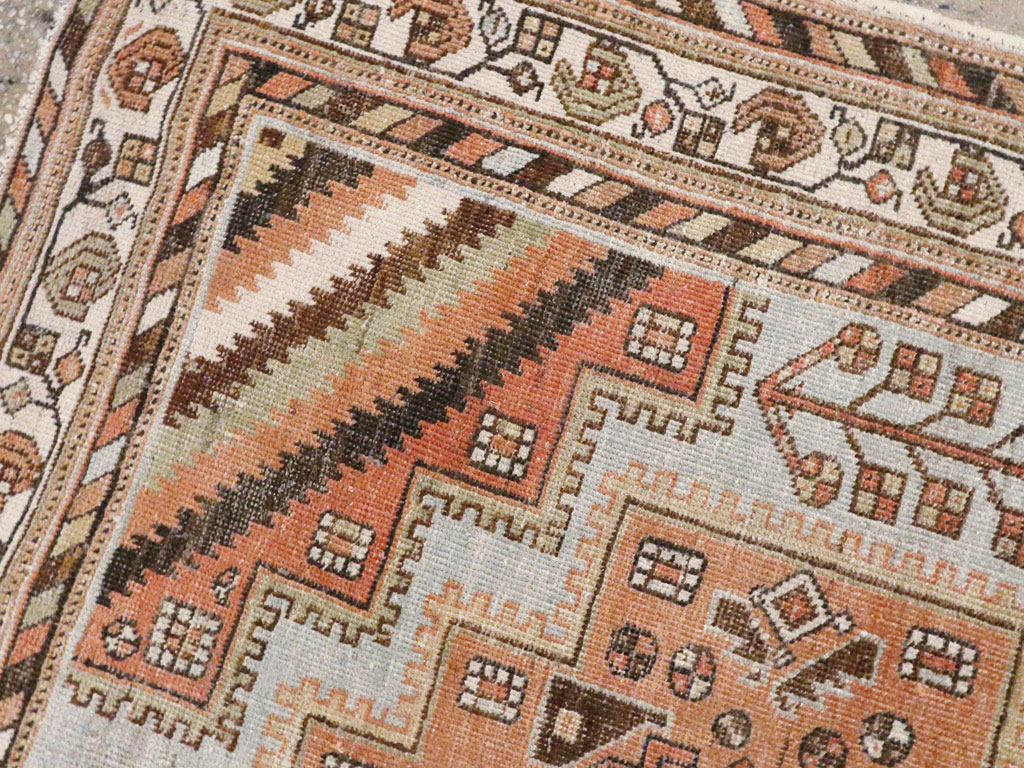 Vintage Persian Afshar Rug, No.20747 - Staging