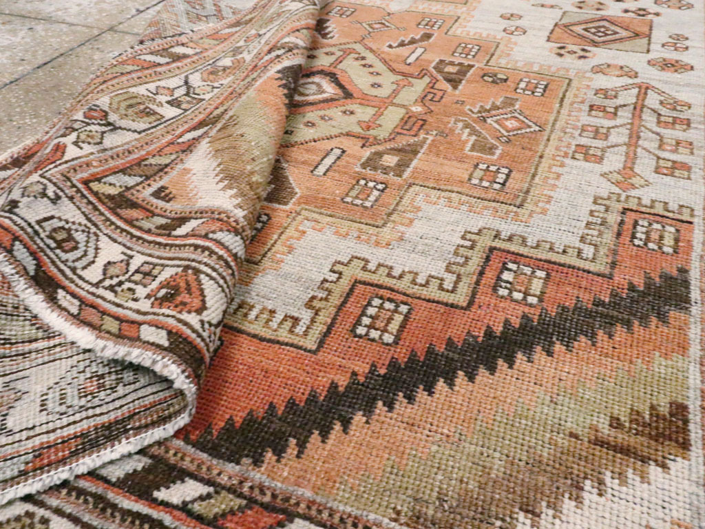 Vintage Persian Afshar Rug, No.20747 - Staging