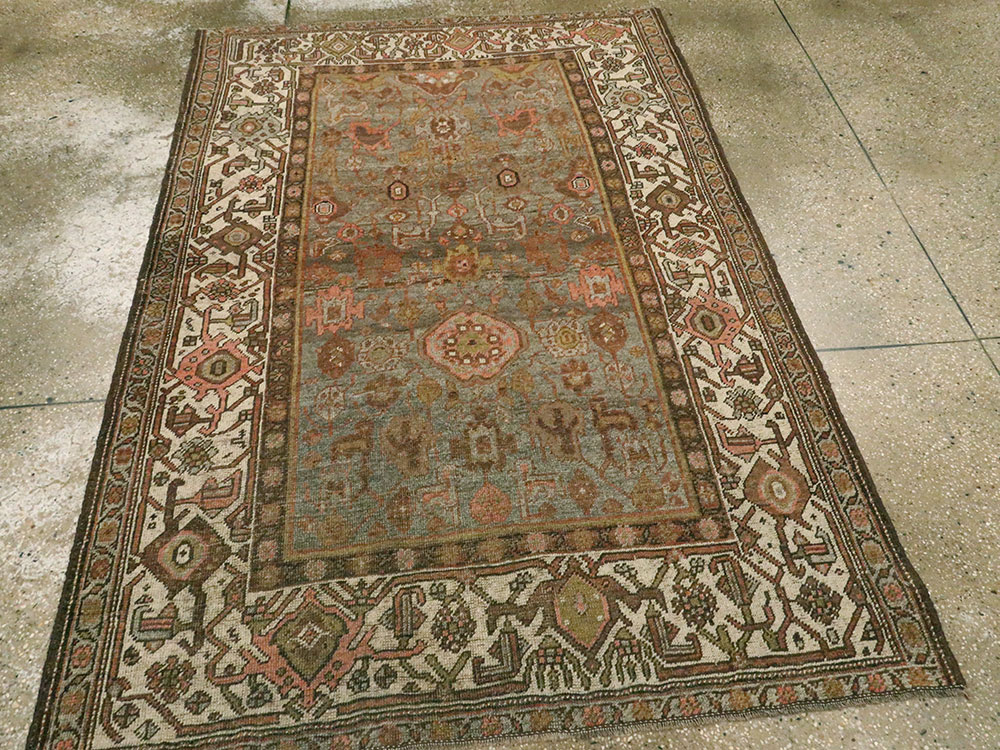 Vintage Persian Kurdish Rug, No.20758 - Staging
