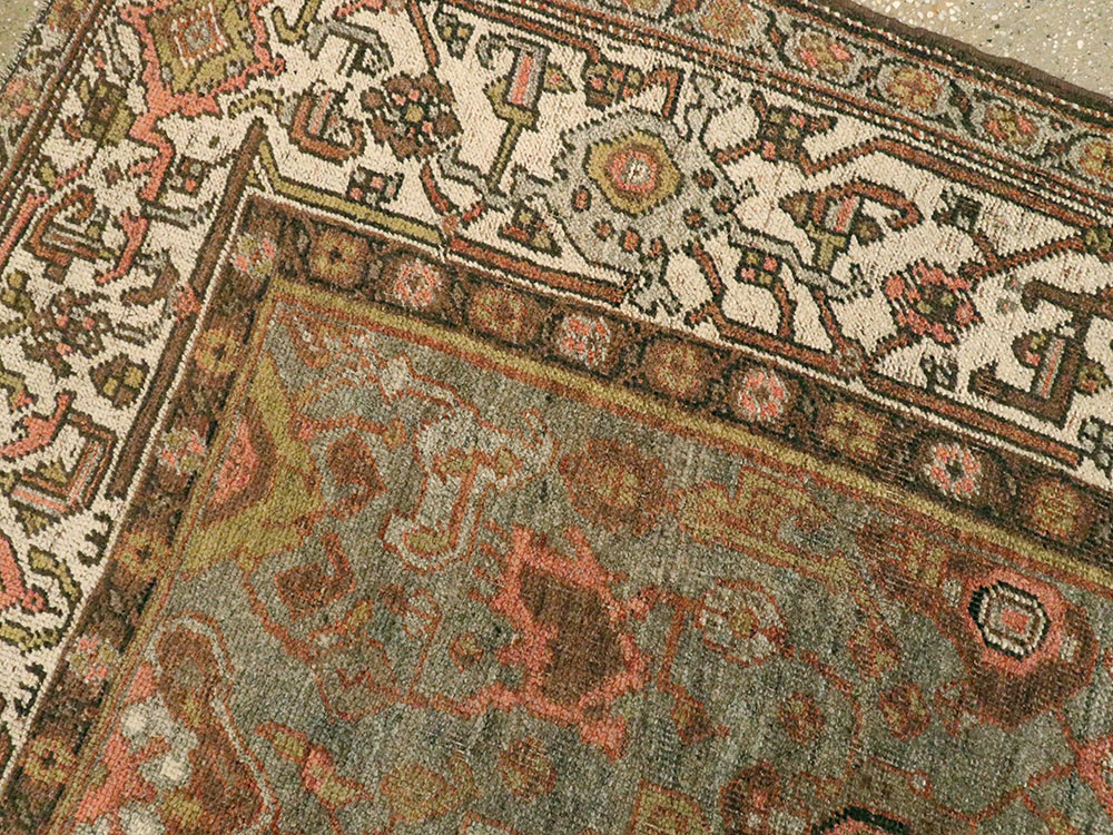 Vintage Persian Kurdish Rug, No.20758 - Staging