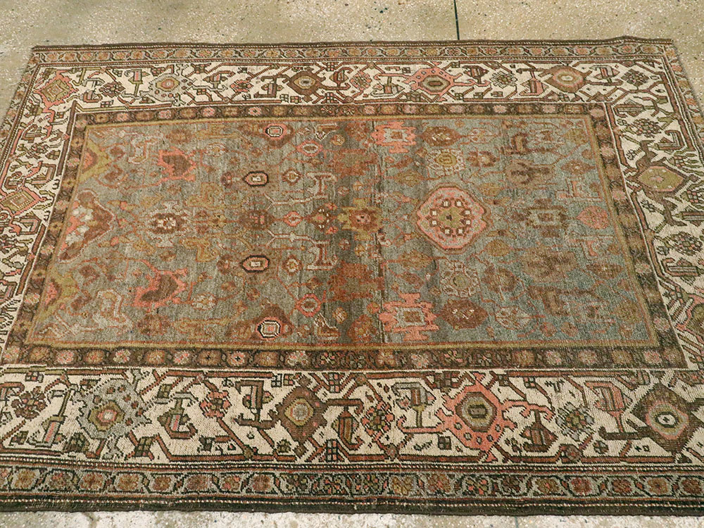 Vintage Persian Kurdish Rug, No.20758 - Staging