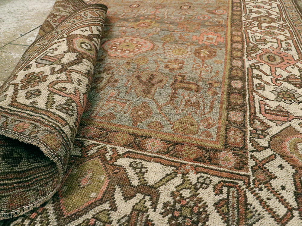 Vintage Persian Kurdish Rug, No.20758 - Staging