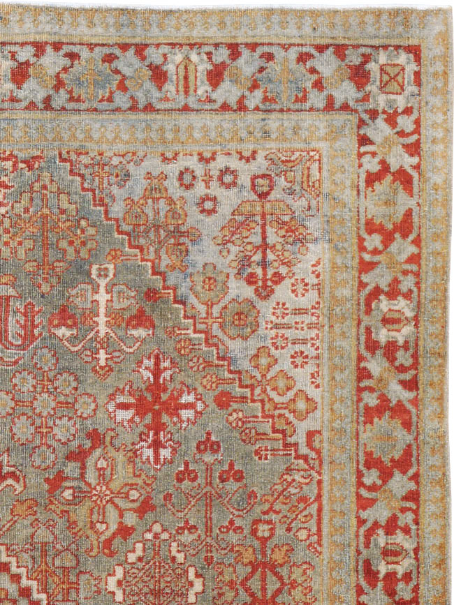 Vintage Persian Joshegan Rug, No.20759 - Staging