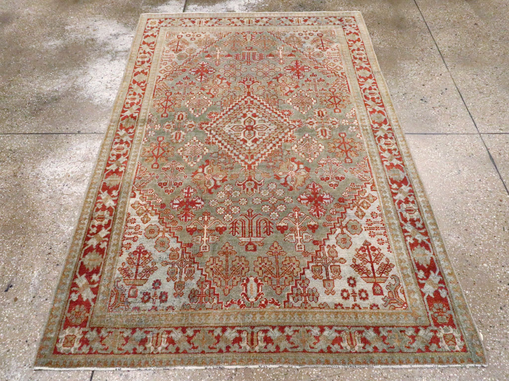 Vintage Persian Joshegan Rug, No.20759 - Staging
