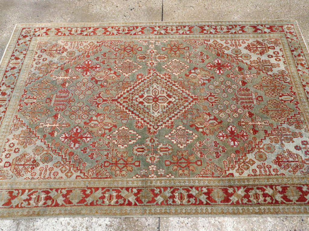 Vintage Persian Joshegan Rug, No.20759 - Staging