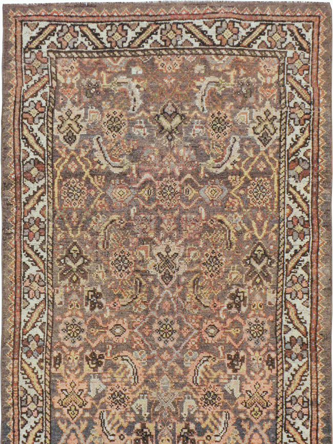 Vintage Persian Kurdish Runner, No.20778 - Staging