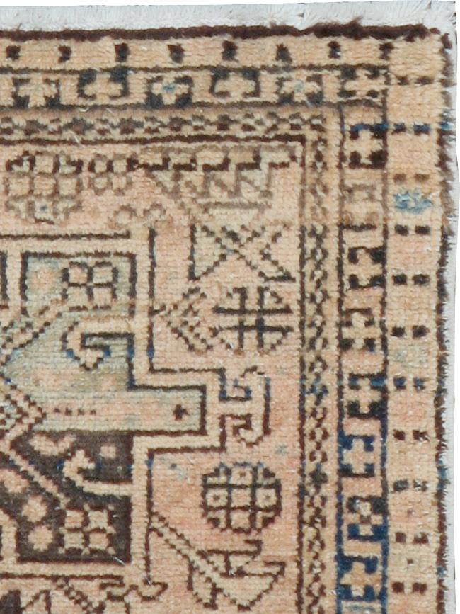 Vintage Persian Karajeh Throw Rug, No.20796 - Staging
