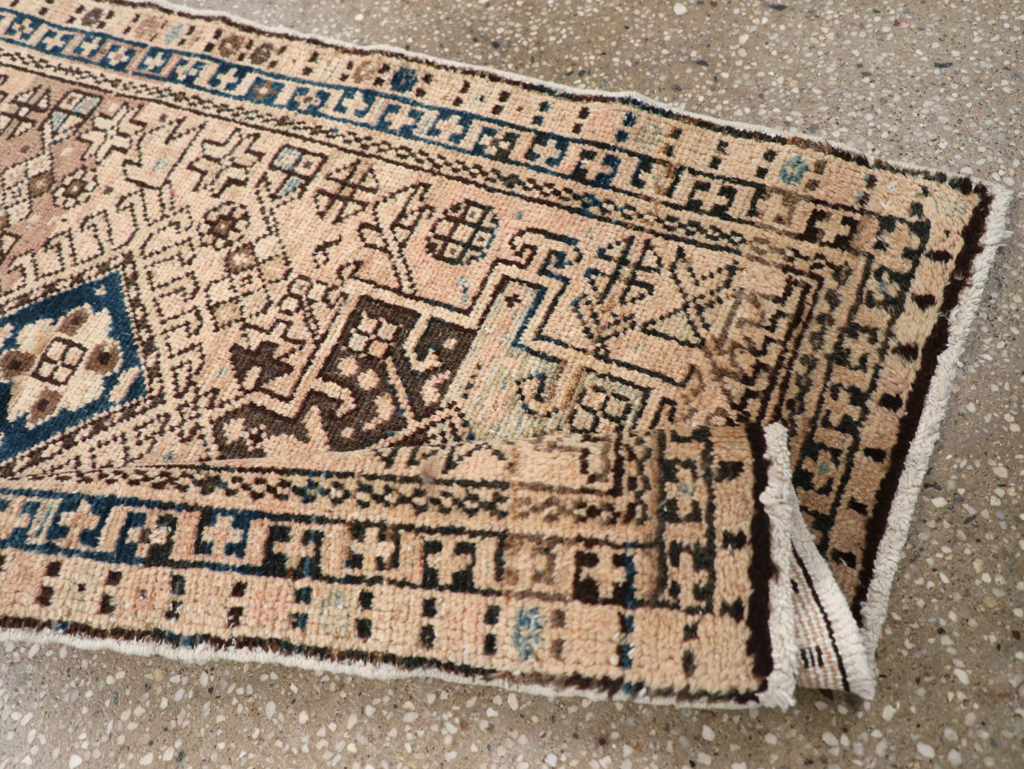 Vintage Persian Karajeh Throw Rug, No.20796 - Staging