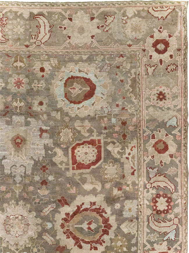 Antique Persian Malayer Wide Gallery Runner, No.20797 - Staging