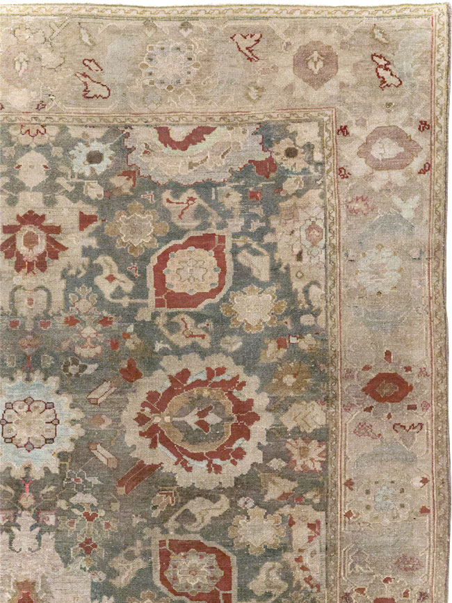 Antique Persian Malayer Wide Gallery Runner, No.20797 - Staging