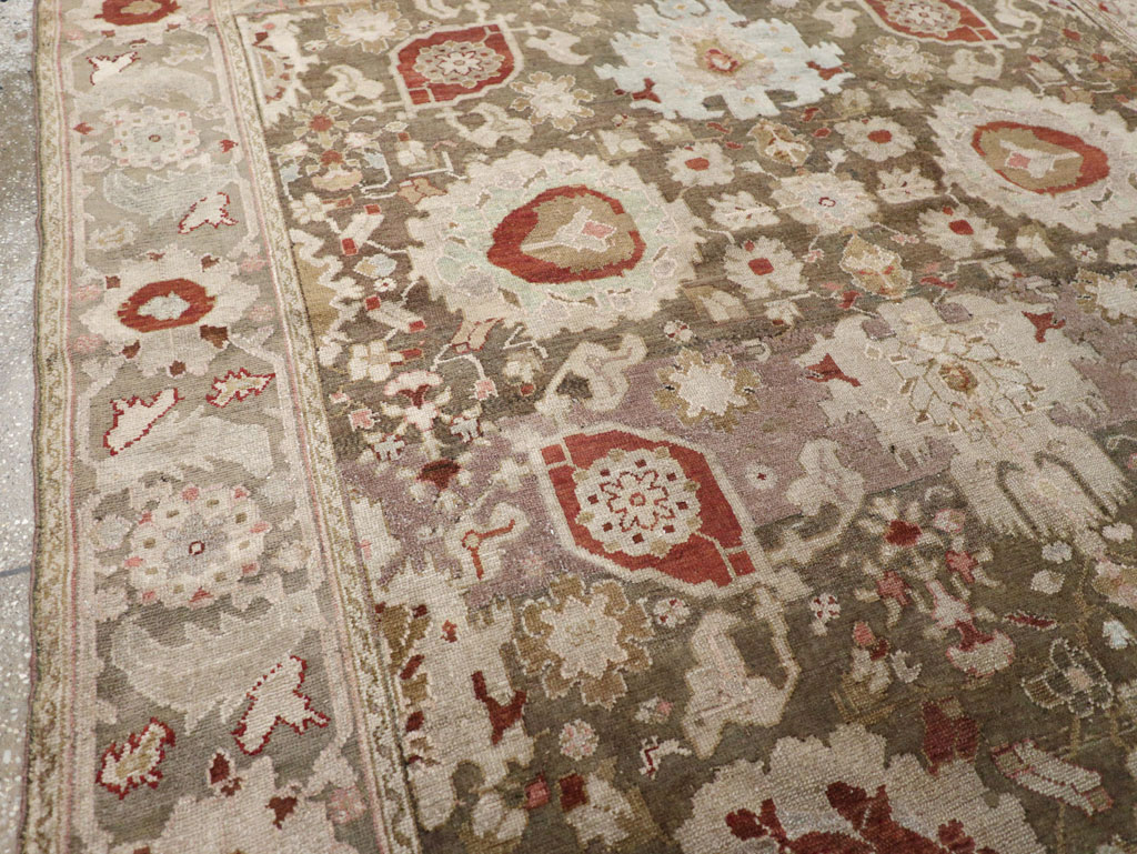 Antique Persian Malayer Wide Gallery Runner, No.20797 - Staging