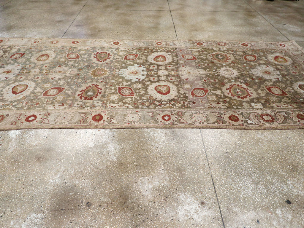 Antique Persian Malayer Wide Gallery Runner, No.20797 - Staging