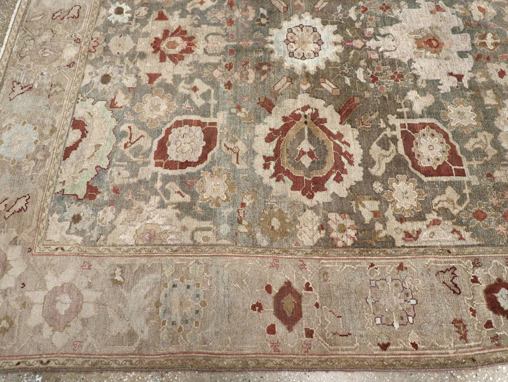 Antique Persian Malayer Wide Gallery Runner, No.20797 - Staging