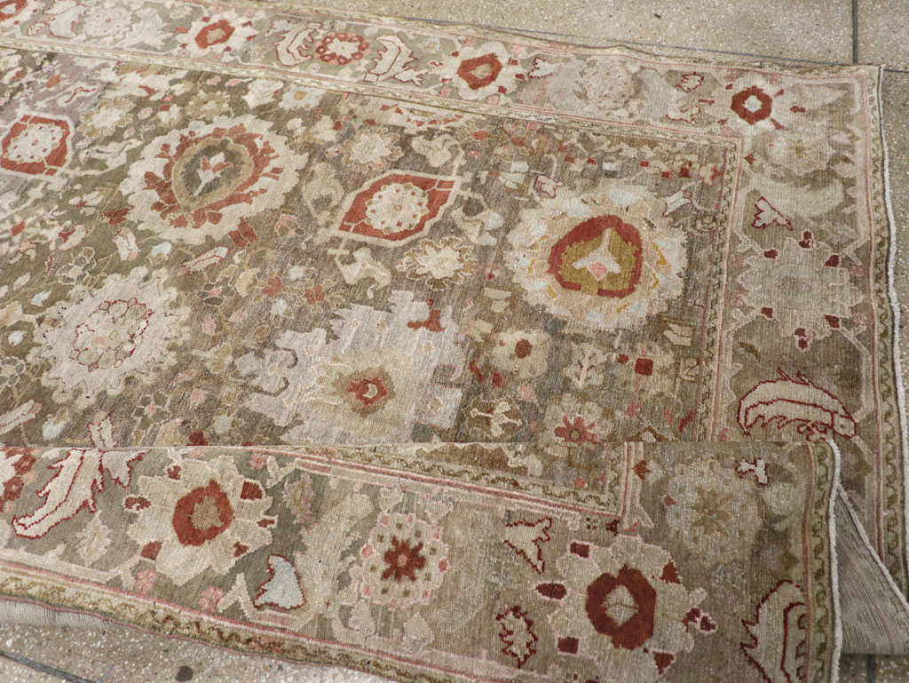 Antique Persian Malayer Wide Gallery Runner, No.20797 - Staging