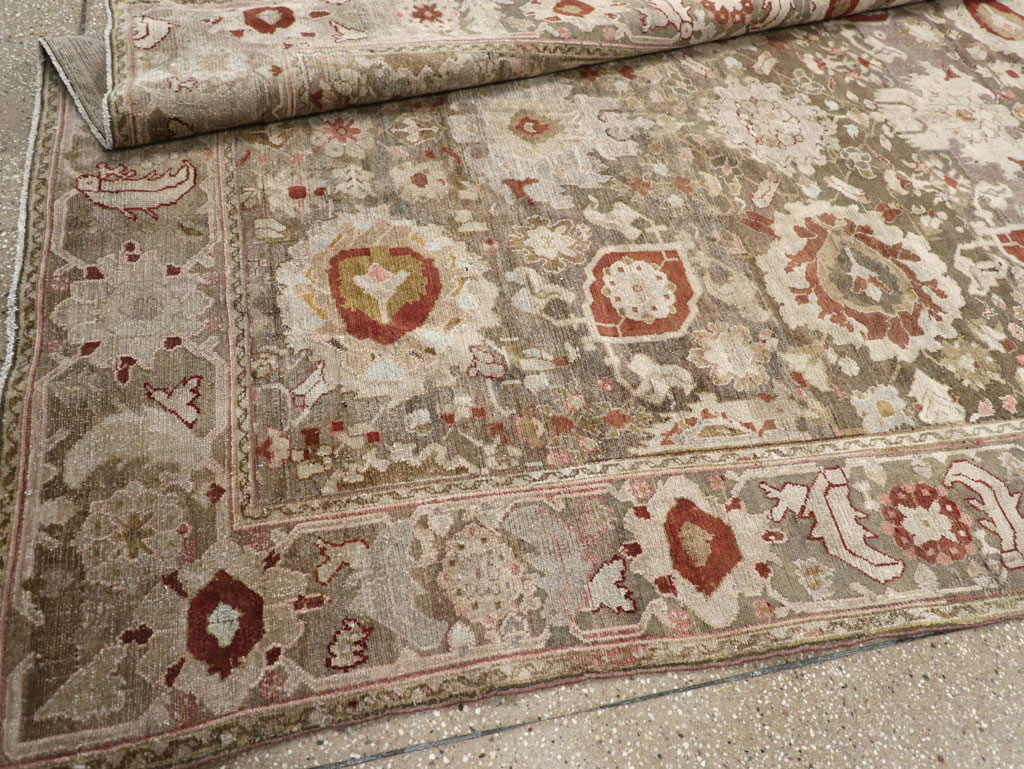 Antique Persian Malayer Wide Gallery Runner, No.20797 - Staging