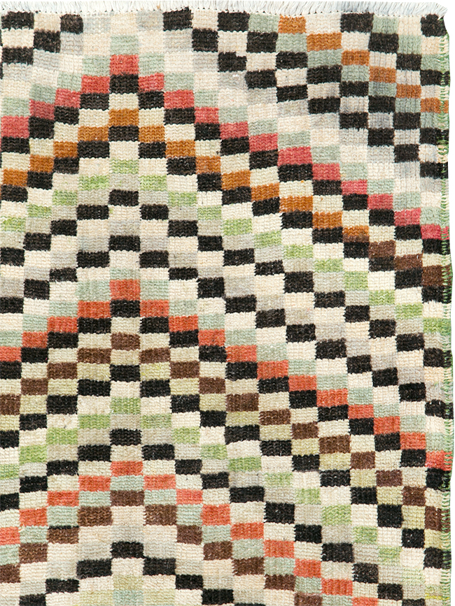 Vintage Deco Style Anatolian Rug, No.20808 - Staging