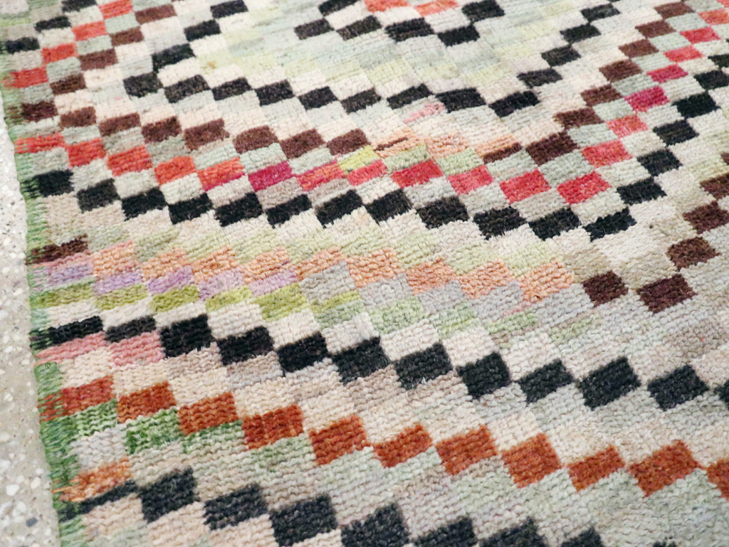 Vintage Deco Style Anatolian Rug, No.20808 - Staging