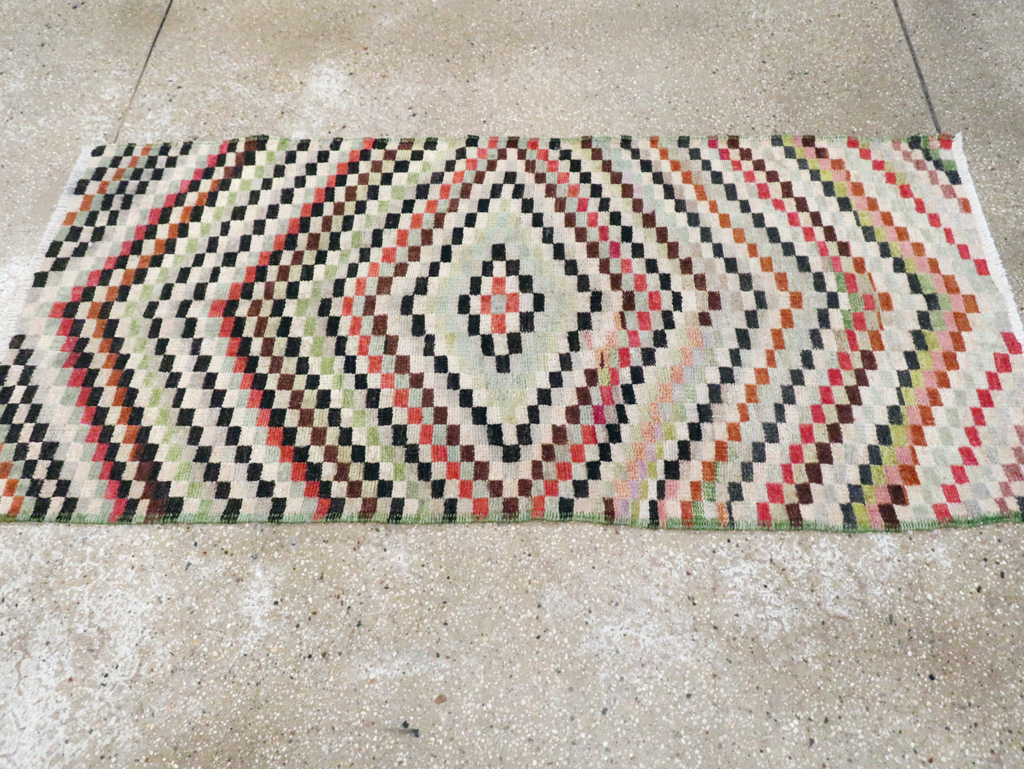 Vintage Deco Style Anatolian Rug, No.20808 - Staging